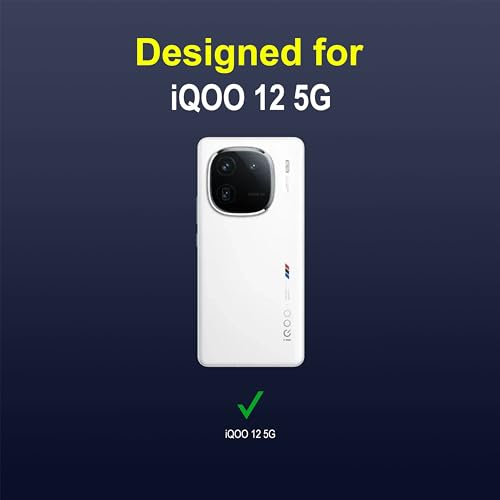 Image of Zapcase Back Case Cover for iQOO 12 5G | Compatible for iQOO 12 5G Back Cover | Liquid Silicon Magic Case with Camera Protection | Sapphire
