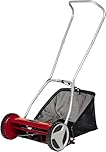 Einhell Hand Push Lawnmower, Manual Lawn-Mower With 40cm Cutting Width, 27L Grass Box, 4 Cutting Height Levels, Walk-Behind Lawn Mower For Small Gardens GC-HM 400