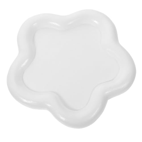 VILLFUL Vassoio cosmetico piatto gioielli a forma di nuvola, vintage, dolce, vintage, bianco, candela in resina, decorazione per la casa