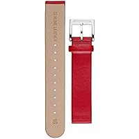 Mondaine FEM.3116.30Q.K - Correa de repuesto para reloj (piel, conexión de 16 mm), color rojo