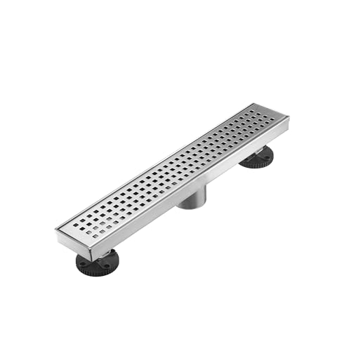 AVSIILE 18" Brushed Nickel Stainless Steel Shower Drain Kit