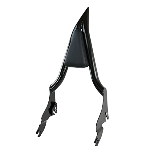 YHMOTO Detachable Sissy Bar Passenger Backrest 22" Inch Rear Pad Fit for Harley Touring Models 2009-2025 Road King Ultra CVO Limited Street Glide Road Glide Electra Glide (Black)