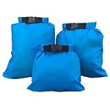 TXLEAPEY Bolsa Impermeable Ligera y Multifuncional for la Deriva, Juego de 3 Unidades, Nailon 30D, 1,5 l, 2(Blue)