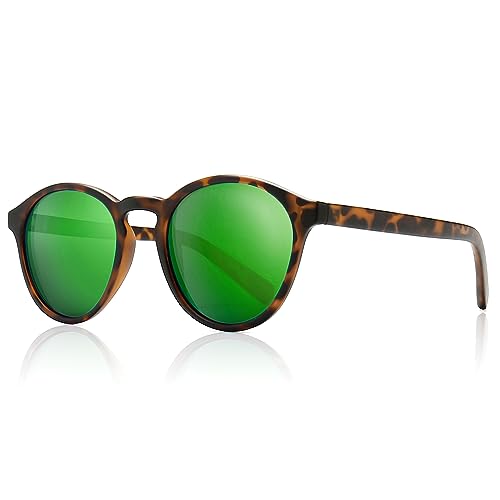 Image of SUNGAIT Classic Round Polarized Sunglasses Retro Vintage Style UV400
