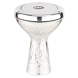 Meinl Percussion Mini Series Doumbek - Mini Handtrommel - Mit Kunststofffell - Durchmesser 4 Zoll - Aluminium, Silber (HE-1030)
