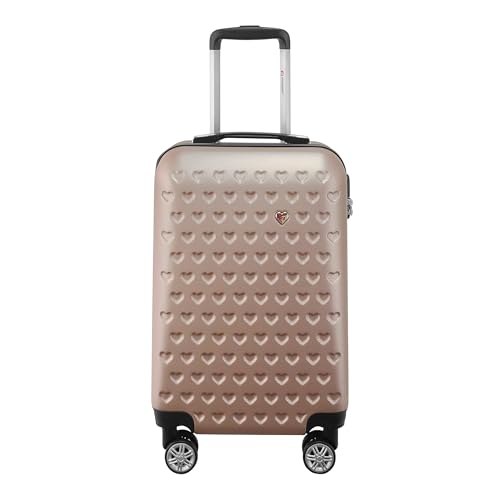 Mala Rígida De Fibra 360° Tamanho Pequena - Gladiador - C1 - Rosé Mala Rígida De Fibra 360° Tamanho Pequena - Gladiador - C1 - Rosé