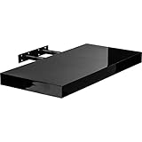 wandregal schwarz hochglanz Erhältlich in 4 verschiedenen Längen: 50cm / 70 cm / 90 cm / 110 cm