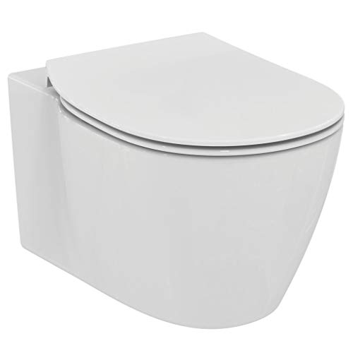 Vaso sospeso AquaBlade con fissaggi completamente nascosti, completo di sedile slim a sgancio rapido.