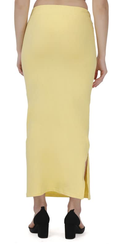 Image of Lycra Blend Cotton Saree Shapewear Petticoat for Women and Girls, Skirts Shapewear Dress for Saree