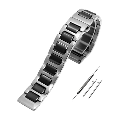 YINGO XeXX`[ƃZ~bN̎voh 12 13 14 15 16 17 18 19 20 21 22mm vXgbv fB[X Y t@bV NCbN[X uXbg(Silver black,14mm)