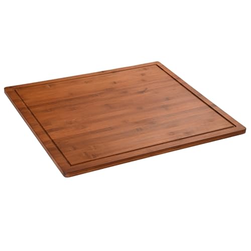 Neustanlo | XXL Schneide- & Abdeckplatte 56×50×4 cm | FSC®-zertifizierter Bambus | dunkelbraun | als Herdabdeckung, Schneidebrett oder Backbrett nutzbar | extra stabil & hygienisch Neustanlo | XXL Schneide- & Abdeckplatte 56×50×4 cm | FSC®-zertifizierter Bambus | dunkelbraun | als Herdabdeckung, Schneidebrett oder Backbrett nutzbar | extra stabil & hygienisch