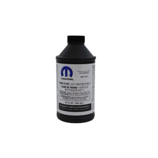 Chrysler Fluid 4318080AD DOT 3 Motor Vehicle Brake Fluid - 12 oz. Bottle