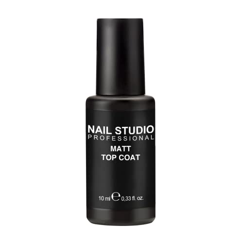 Nail Studio, Top Coat Matte, Top Coat per Smalto Semipermanente con Finish Opaco, Top Coat a Lunga Durata e Resistente, Facile da Applicare, Effetto Matte, Formato 10 ml