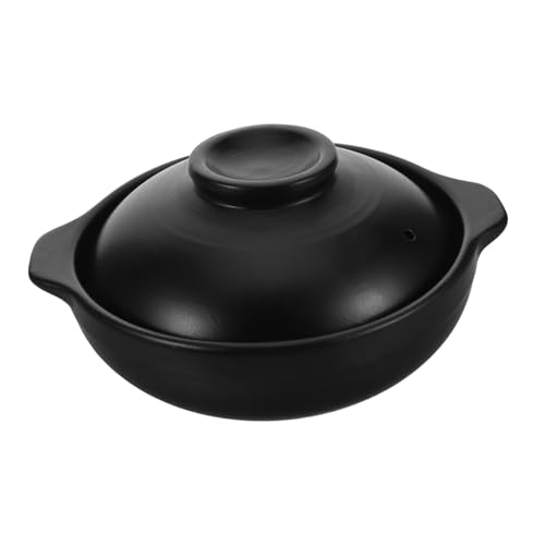 TOPBATHY Pentola in Argilla Terracotta con Casseruola Coreana Resistente al Calore Versatile e Portatile per Zuppe Carne e per Cucina e Viaggi