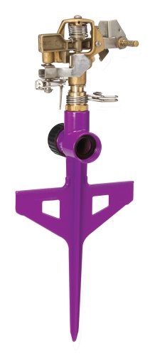 Dramm 15066 ColorStorm Premium 6-Inch Metal Stake Impulse Sprinkler, Berry