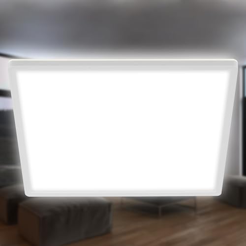 LED-Deckenpanel Briloner mit indirektem Licht
