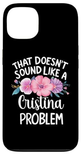 Cristina Personalized Cute Flower Girls Cristina Name スマホケース iPhone 13 用