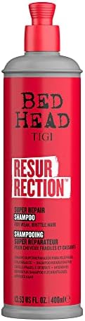 Bed Head by TIGI Resurrection Super Repair Shampoo for Damaged, Brittle or Weak Hair, 13.53 fl oz