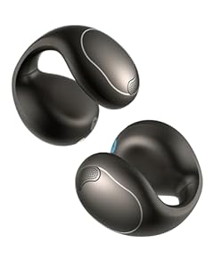 soundcore C40i by Anker, Open-Ear Earbuds, Clip-On Headphones, Flexible Joint Design, Button Controls, Lightweight Comfort, Stable Fit with Attachable Ear Grips, Expansive Drivers for Clear Sound