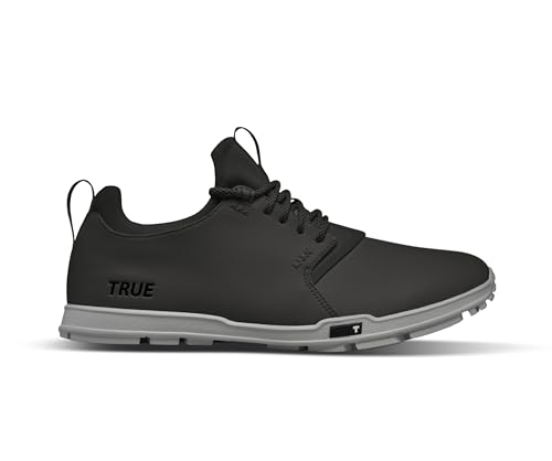 TRUE Linkswear Men's Original 1.2 Waterproof Golf Shoes – Black, Premium Leather, All-Weather Performance – Size 12 by TRUE Linkswear - Used condition - US$132.05