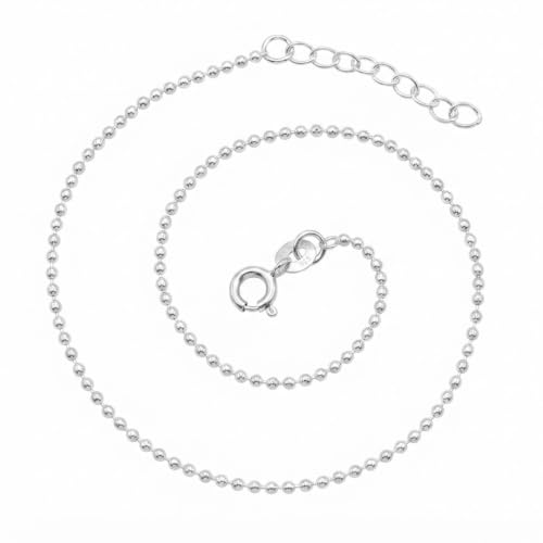 Image of Parnika 925 Pure 92.5 Sterling Silver Anklet for Women & Girls | Hallmarked Silver Payal | Ball Design | Single Piece