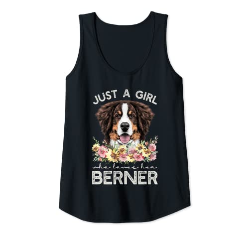 Donna Cane da montagna bernese regalo Just A Girl Who Loves Her Berner Canotta