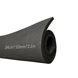 EVA Foam 34 cmx250 cm Schaumstoff Basteln 10mm dick Schwarz EVA Schaumstoff