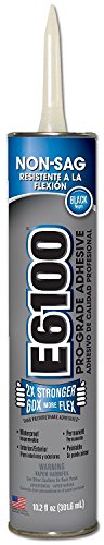 Eclectic Products 252031 2 Pack 10.2 oz. E-6100 Industrial Strength Adhesives Non-Sag, Black