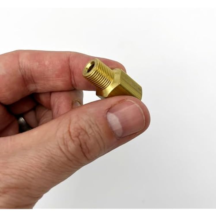 LockNLube Metric 10x1 (f) to 1/8 NPT (m) Adapter