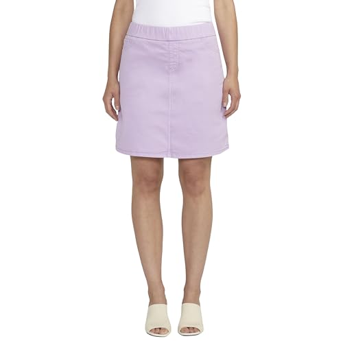 JAG Jeans Women's On-The-Go Mid Rise Skort, Lavender, 4