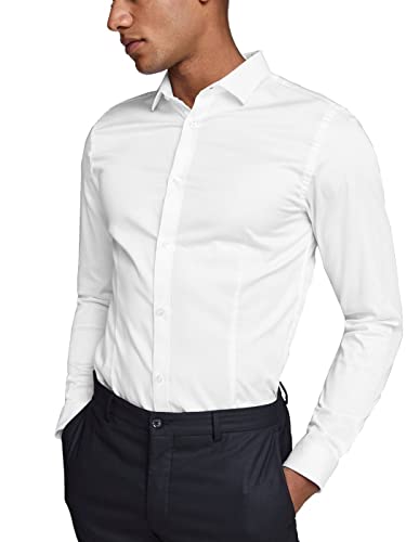 Jack & Jones Homme Jjprparma Shirt L/S Noos Chemise habill e, Blanc, M EU - Image 7