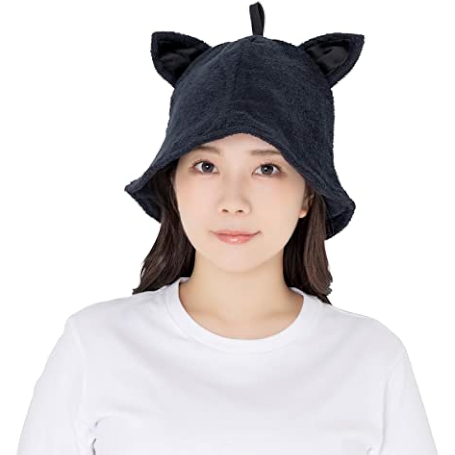 クリアストーン(Clearstone) アニマルサウナハット くろねこ レディース ブラック 詳細画像2