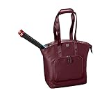 Lieferumfang: 1x Wilson Tragetasche für Damen, für bis zu 2 Schläger, Maße: 41,9 x 19,1 x 39,4 cm, Material: 70% Polyurethan, 30% Polyester, Violett, WRZ868997