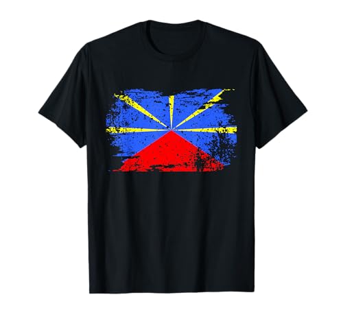 Drapeau Île de la Réunion Cadeau Réunionnais Réunionnaise T-Shirt