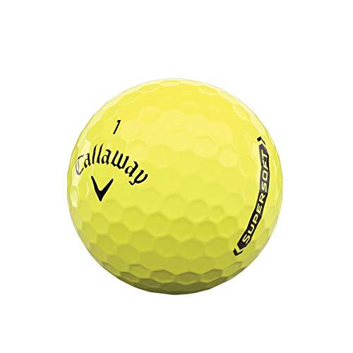 Callaway 2021 Supersoft Golf Balls, Yellow - Image 2