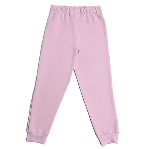 Kit 2 Calças Moletom Infantil Menina Jokenpô - Rosa+Cinza Cor:Rosa;Tamanho:8