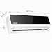 Heinner HAC-MRB12WHWIFI Mirror Klimaanlage 12000 BTU, Split-Klimagerät mit WiFi, A++ Kühlung, A+ Heizung, 3D Inverter, Sleep, Follow Me, Auto-Clean, Silence, Turbo, 8°C Heizfunktion, Schwarz/Weiß