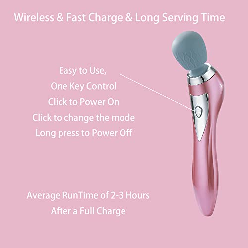 Asopal AP-376 Personal Handheld Vibrating Massager-Cordless Full Body Massager, Electric Massager thumb #3