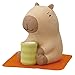 Stone Diffuser Tea-Drinking Animals [ Designed in Japan] Non Electric Passive Diffuser for Essential Oil and Aromatherapy (Ceramic/Clay) (Tea-Drinking Capybara)