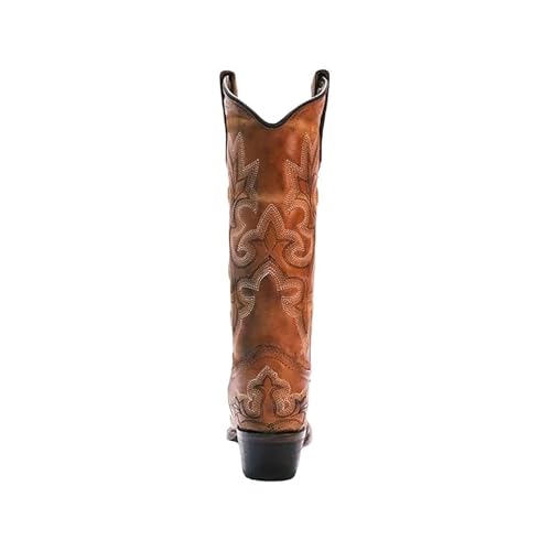 Image of Circle G LADIE'S TAN EMBROIDERY, SNIP TOE, LEATHER SOLE, WESTERN, L5780