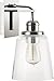 Capital Lighting 3711PN-135 Fallon Clear Glass Wall Sconce, 1-Light 100 Watt, 12"H x 6"W, Polished Nickel