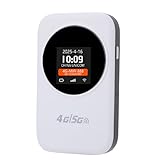 Jectse Mobiler 4G-Hotspot, Tragbarer WLAN-Router mit SIM-Kartensteckplatz für Reisen, Auto, Arbeit, Zuhause, Unterstützt 10 Benutzer, 2,4 G WLAN, 3000 MAh