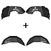 Hooke Road Aluminum Inner Fender Liners for 2018-2025 Jeep Wrangler JL 2-Door & Unlimited (Excl. Rubicon 3.6L), Lightweight Rustproof Front & Rear Wheel Well Protection, 4PCS