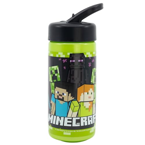 Stor PP SPIELPLATZ FLASCHE 410ML , Kunststoff, MINECRAFT, Bunt