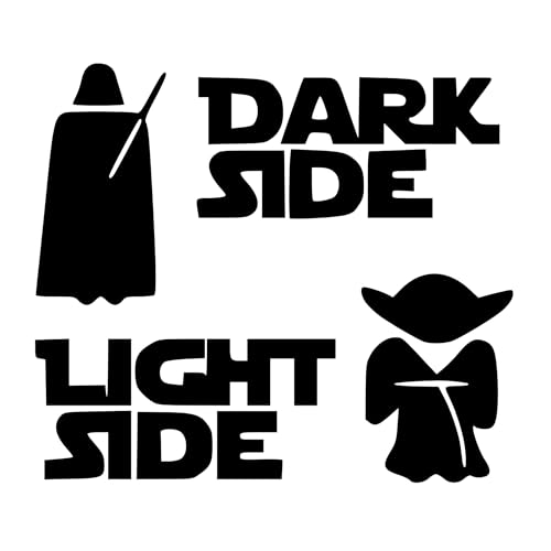 tradercat Star Wars - Adesivo da parete per interruttore della luce, 5,7 x 5 cm, colore nero, per soggiorno, cucina, camera da letto, cameretta dei bambini