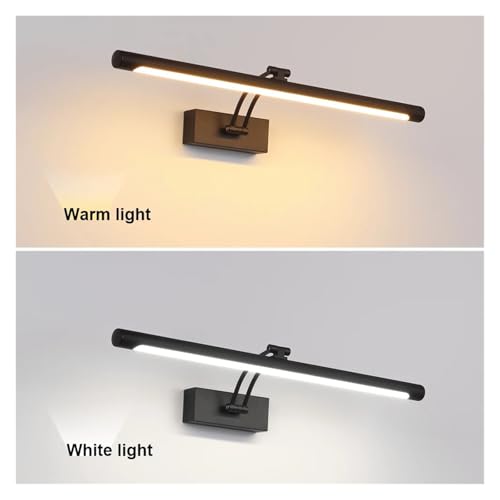 Aplique LED de pared para baño de 40 a 100 cm con cableado interno y 20W 3