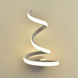 Modeen LED Spiral Wall Light Simple Modern Creativity Bedroom Aisle Bedside Lamp Wall Sconce Living Room Aluminum Metal Wall Lamp