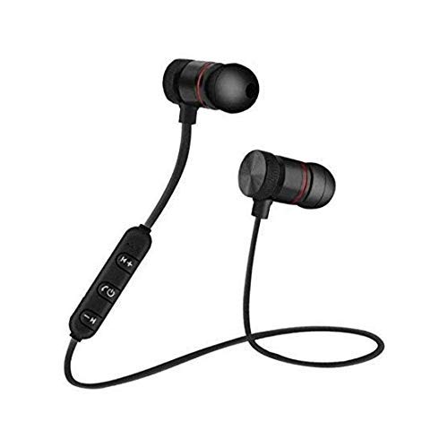 CRAYOTALK (LABEL) Sport Wireless Bluetooth Earphone with Mic Wireless Magnetic Bluetooth Headphones with mic Stereo Headsets Hands-Free with Microphone and Neckband for Android and Apple Phones