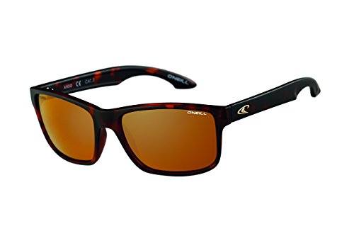 O'Neill Rectangle Polarized Rectangular Sunglasses, Matte Tortoise Shell, 57 mm