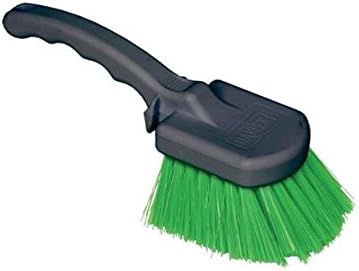 Harper Brush 221 8-1/2" Plastic Multi-purpose Gong Scrub Brush - Green Soft Synthetic